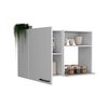 Tuhome Napoles 2 Wall Cabinet, Open Storage Shelves, Single Door, White MLB8982